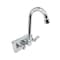 Amgood Stainless Steel Wall Mounted Hand Sink 17 in. x 15 in. with Side Splashes and Gooseneck Faucet HAND-SINK HS-17SS - alternate 4